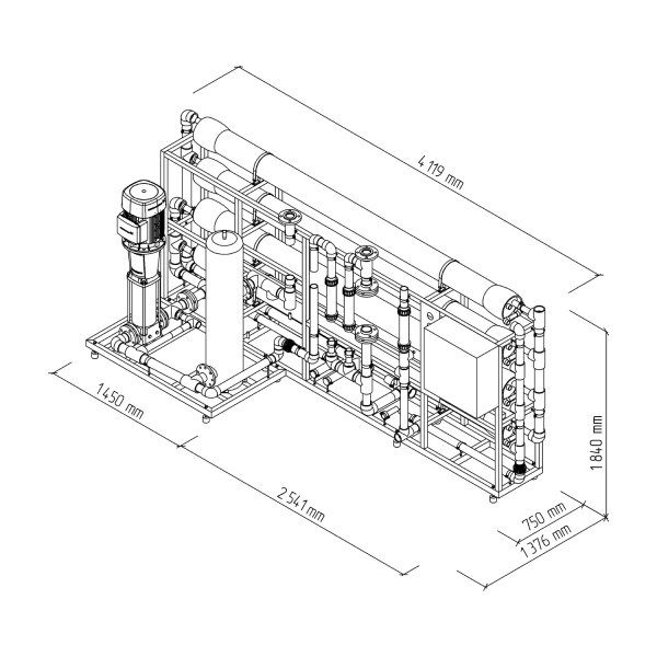 Professional MO12 8" Reverse Osmosis System - Image 2