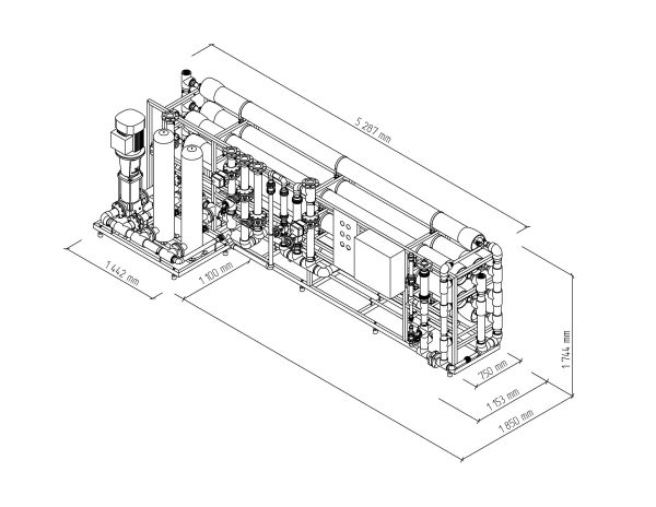 Professional MO24 8" Reverse Osmosis System - Image 2