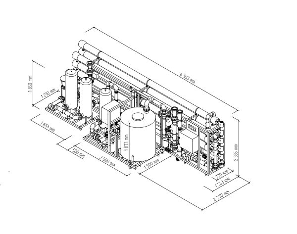 Professional MO48 8" Reverse Osmosis System - Image 2
